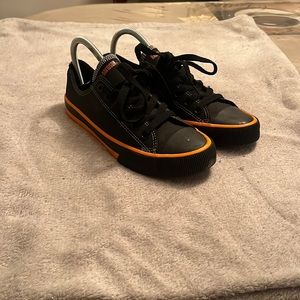 Harley-Davidson Women's Zia Vulcanized Shoe, Black/Orange D38316S Size 8